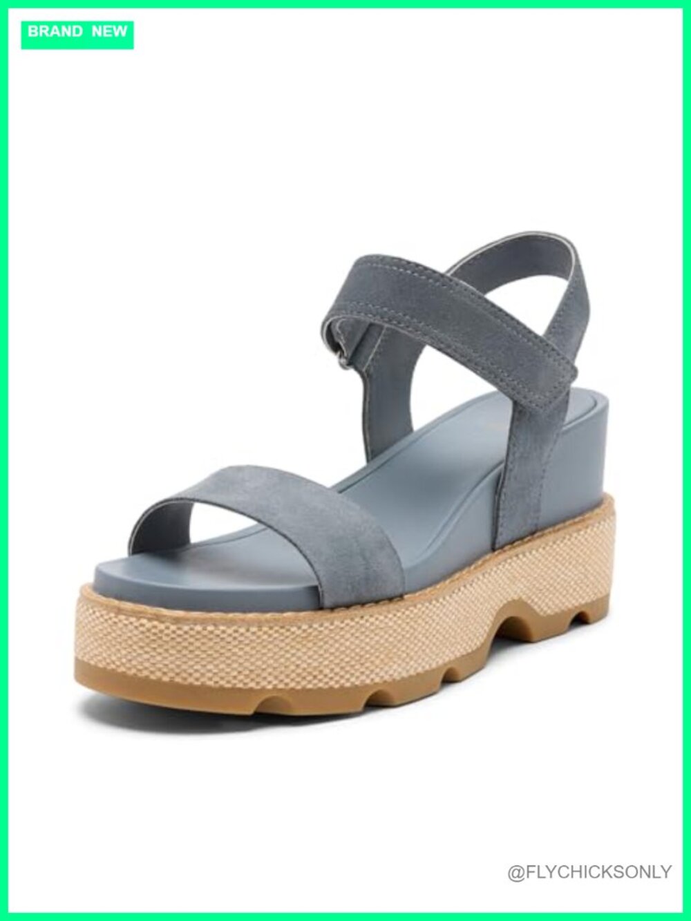 Sorel Joanie IV Y-Strap Wedge Suede Ankle Strap Sandal